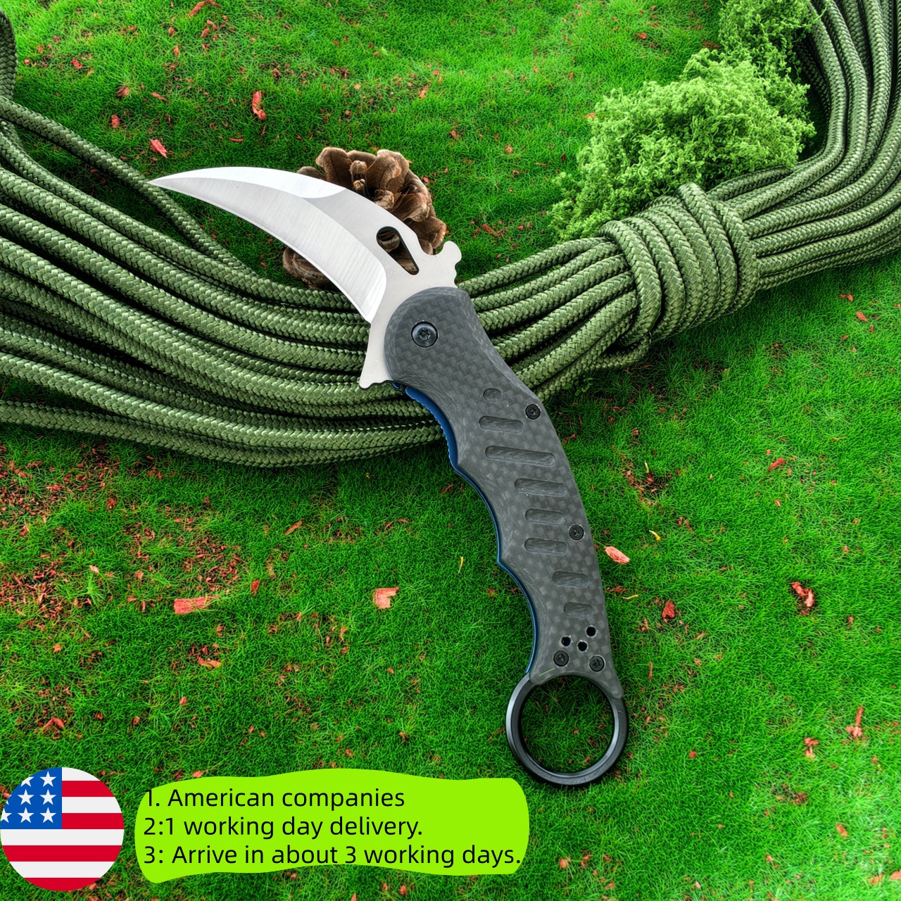 Edc Daily Carry - Claw shaped folding knife with premium