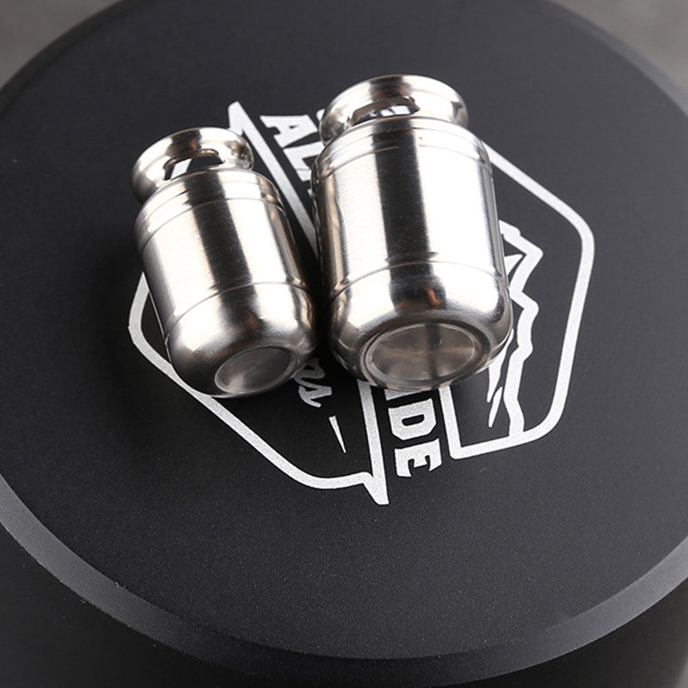 Pill Fob Capsule - Waterproof Capsule Container Keychain Titanium Mini