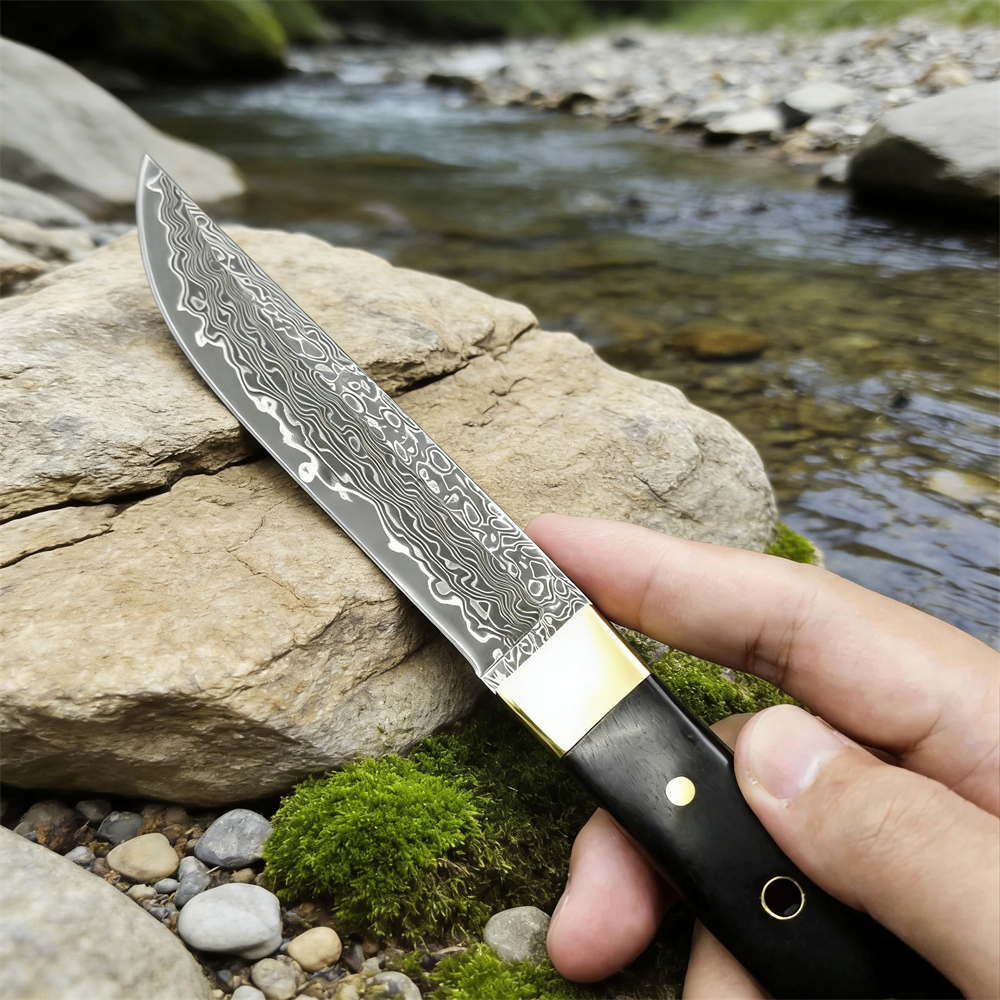 High Hardness Damascus Blade E - Edc Pocket Carry Fixed Blade 评论和价格