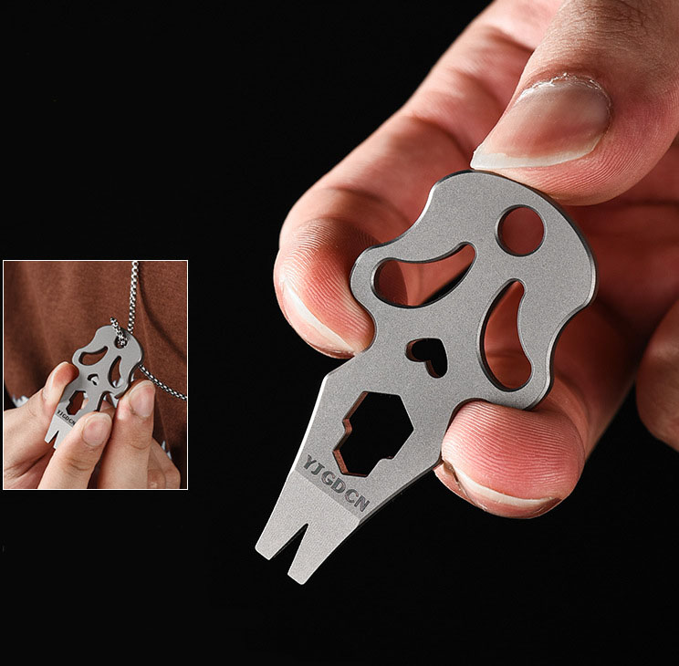 Multifunctional Hex Key Wrench - Titanium Pry Bar 评论和价格