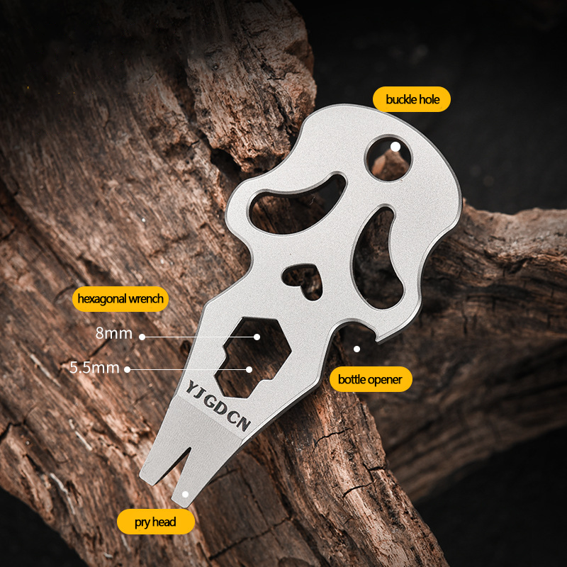 Multifunctional Hex Key Wrench - Titanium Pry Bar 评论和价格