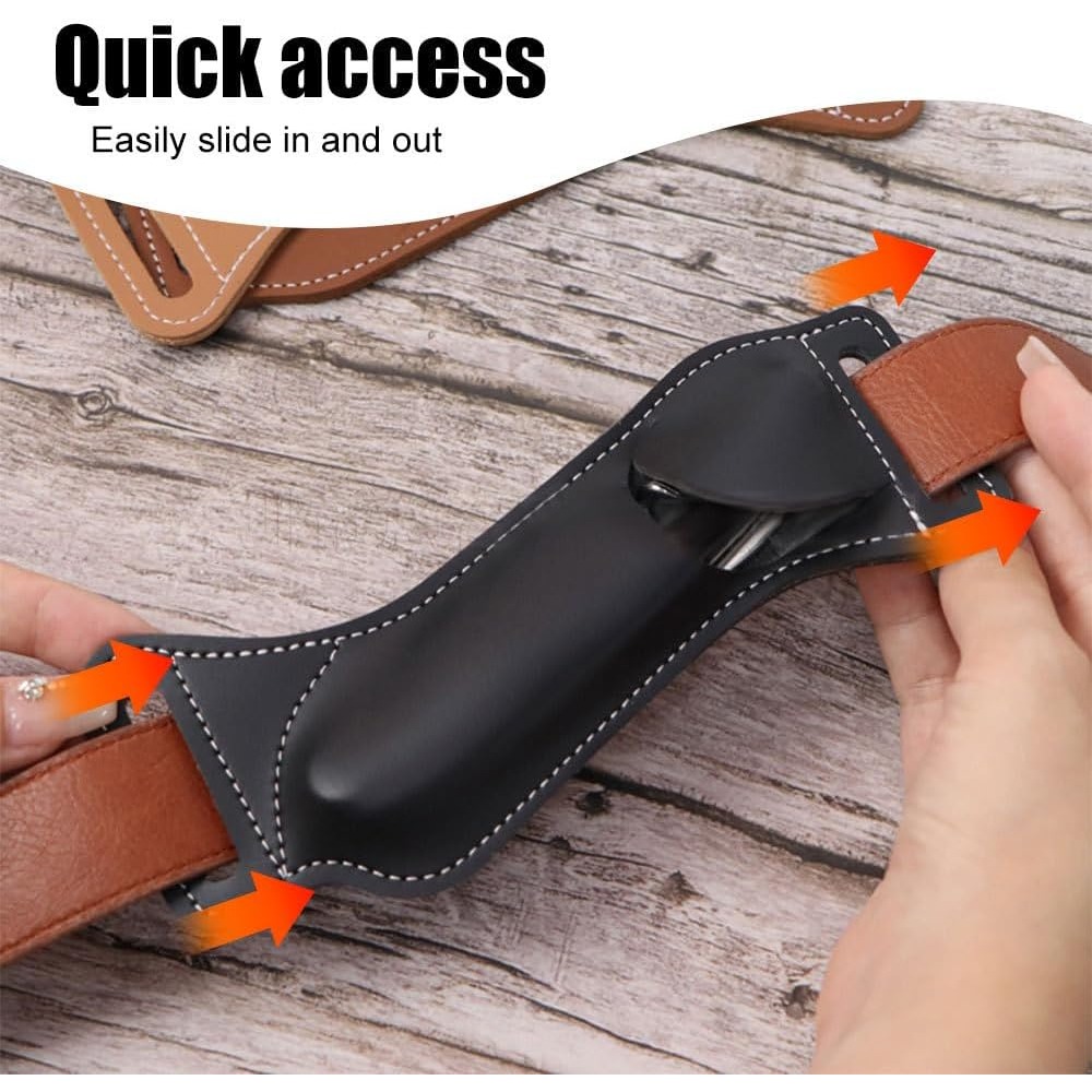 Waist Hanging EDC Knife Sheath - Edc Carry Belt Leather 评论和价格