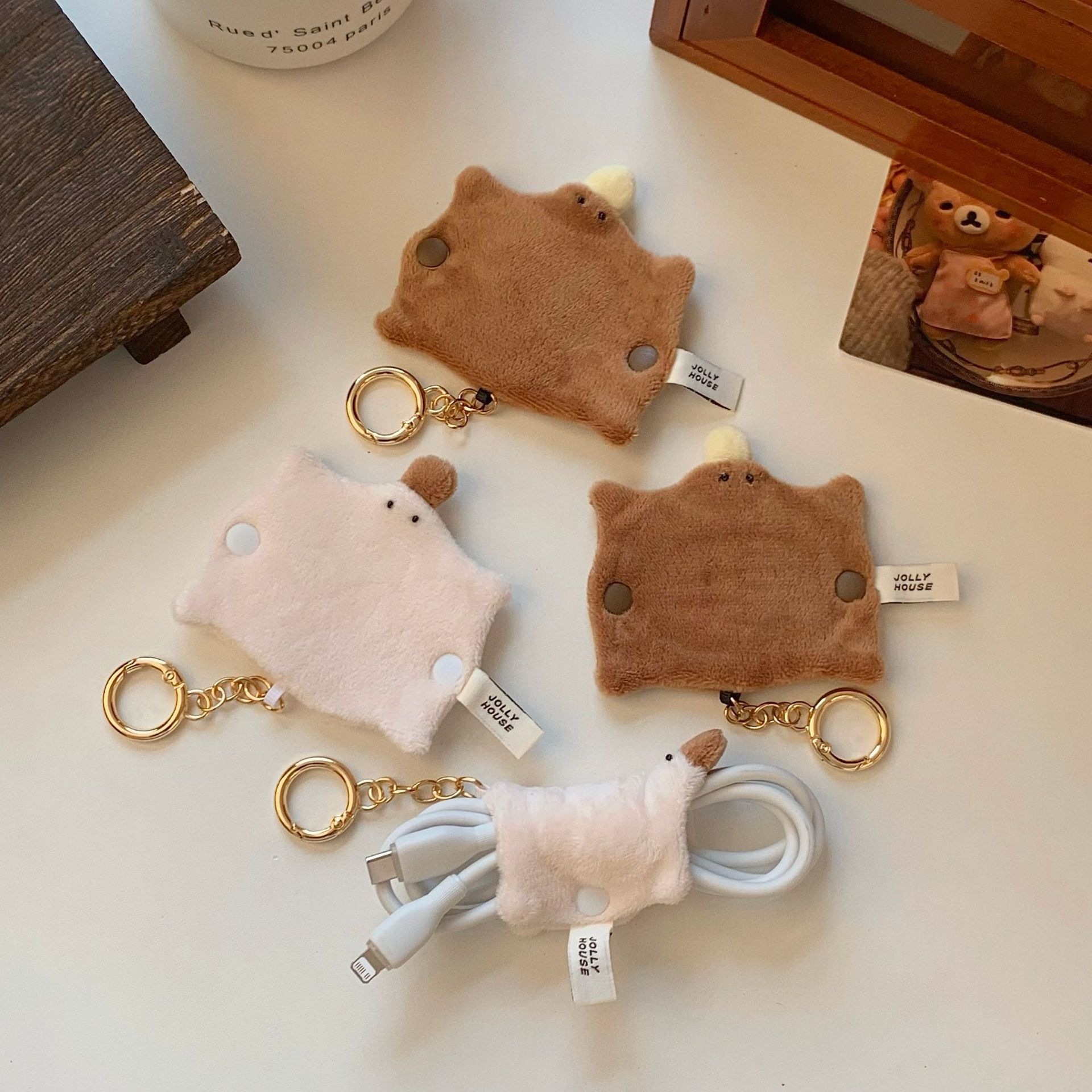Kawaii Platypus Plush Cable Or - Cable Winder Keychain 评论和价格