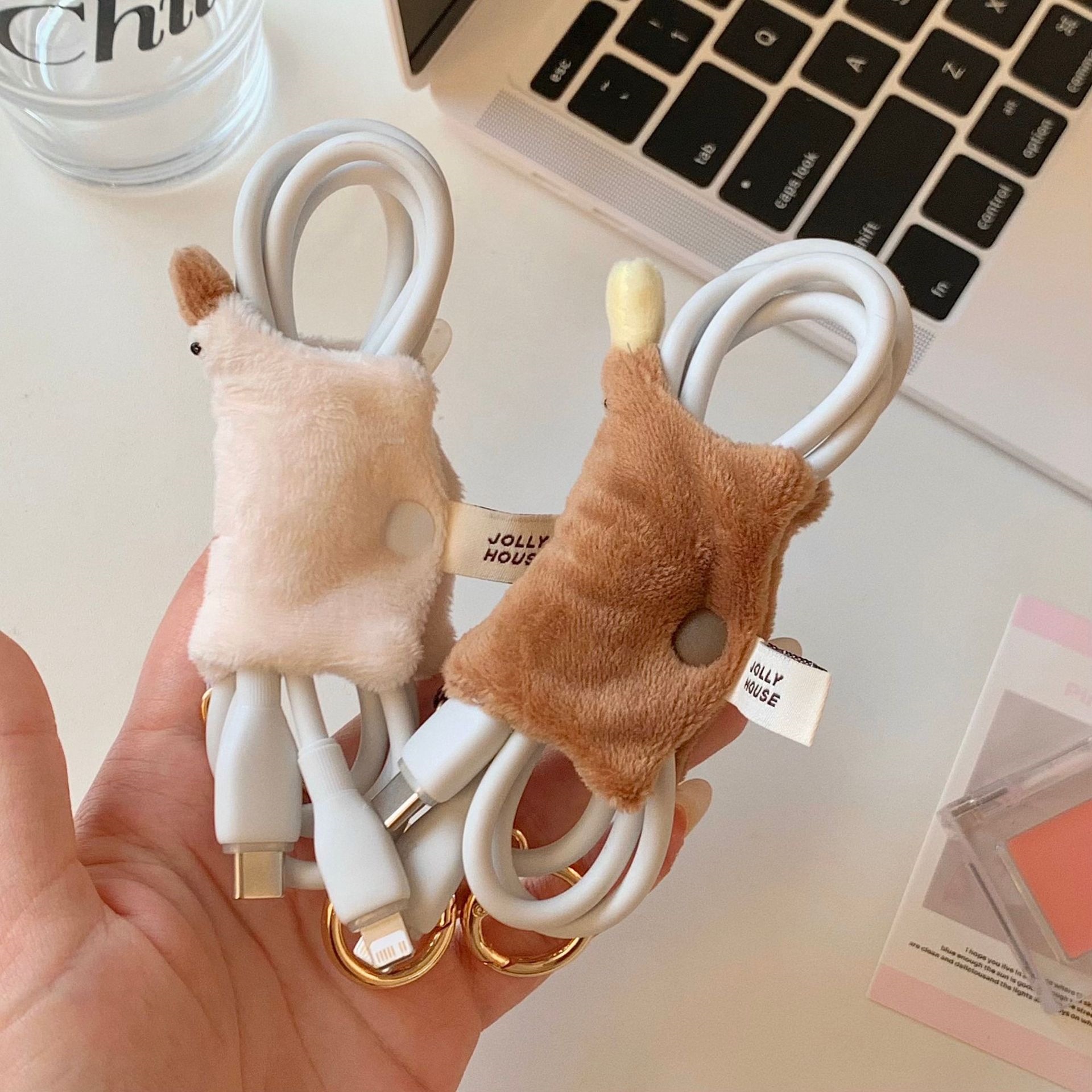 Kawaii Platypus Plush Cable Or - Cable Winder Keychain 评论和价格