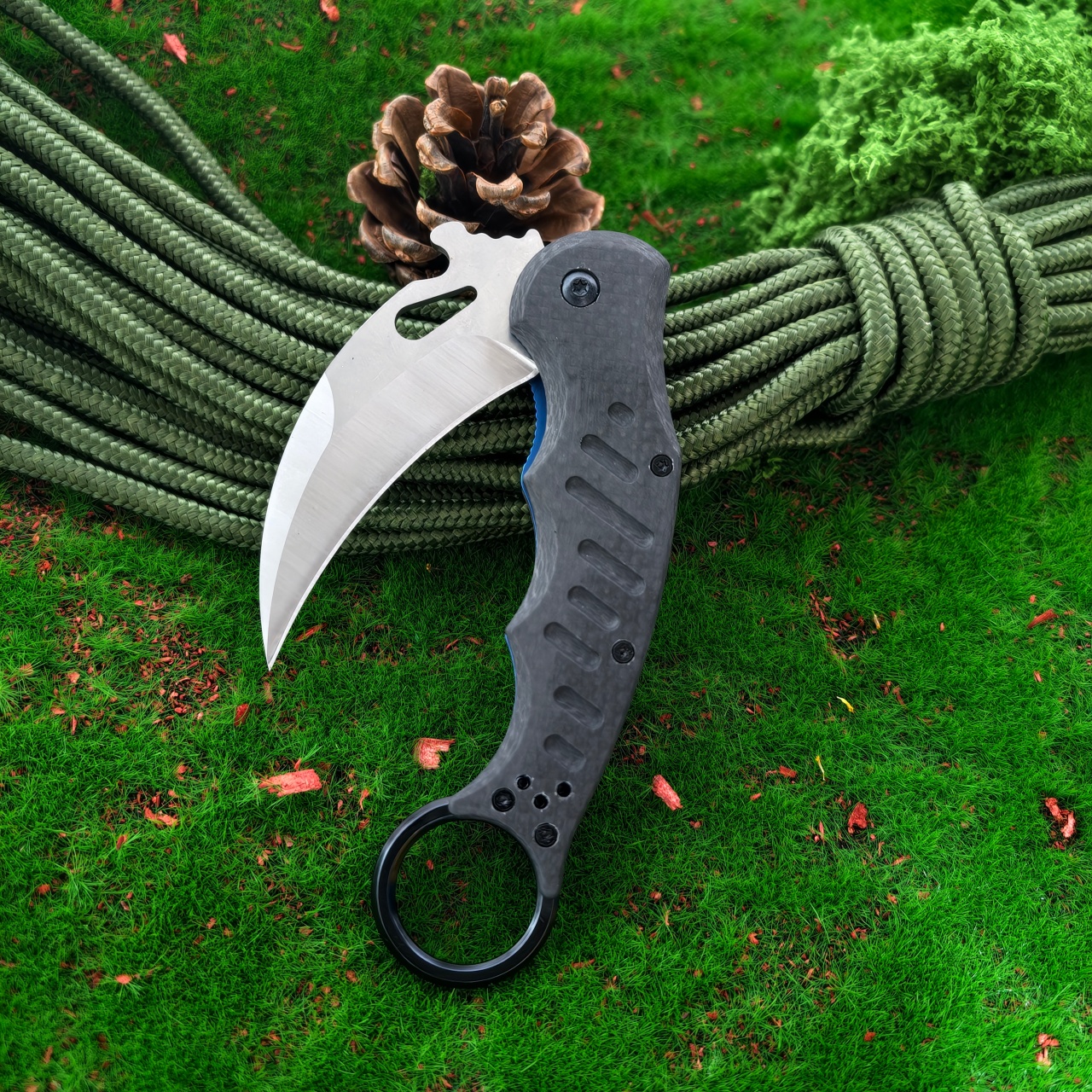 Claw shaped folding knife with - Edc Daily Carry 评论和价格