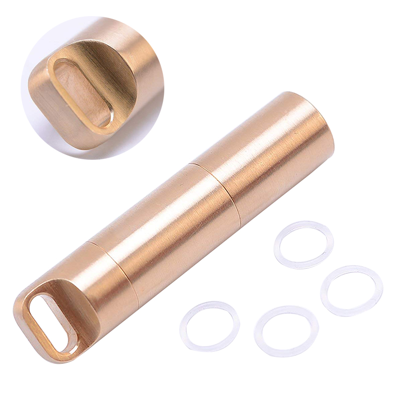 Waterproof Brass Airtight Wate - Pill Fob Capsule 评论和价格