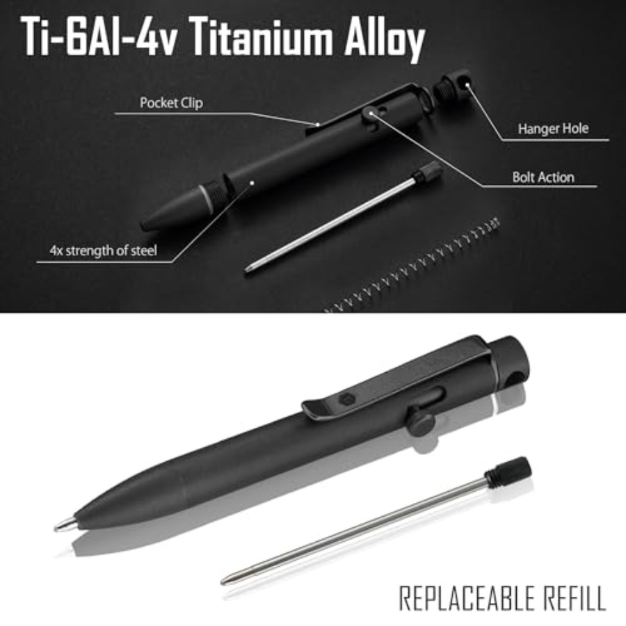 Bolt Action EDC Pen with Clip  - Edc Carry Pen 评论和价格