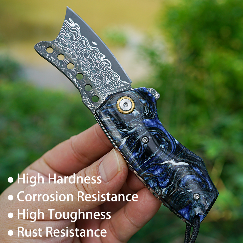 Handmade Damascus Steel Pocket - Edc Carry Pocket Knife 评论和价格