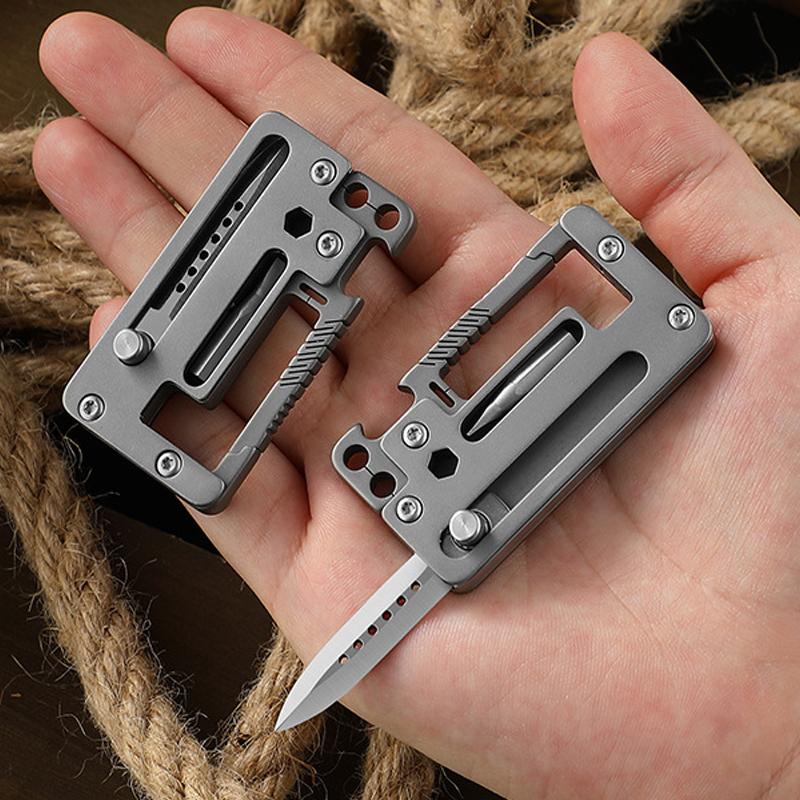 5 IN 1 Titanium Alloy Keychain - Multitool Credit Card 评论和价格