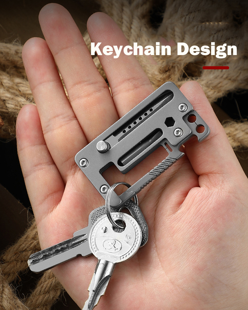 5 IN 1 Titanium Alloy Keychain - Multitool Credit Card 评论和价格