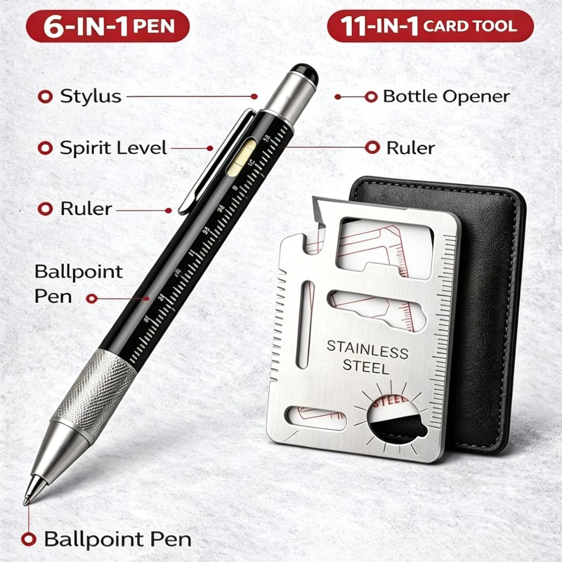 Men Gifts 6-in-1 Multitool Pen - Edc Carry Pen 评论和价格