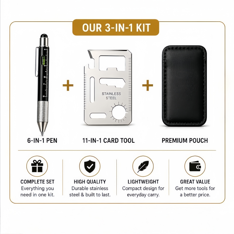 Men Gifts 6-in-1 Multitool Pen - Edc Carry Pen 评论和价格