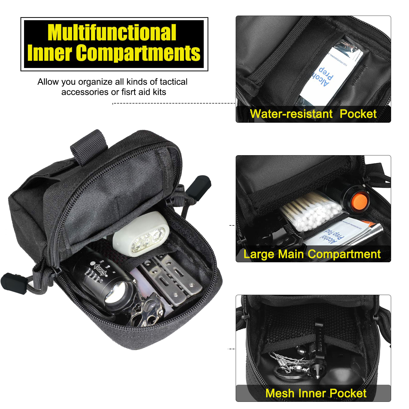 Tactical Molle Pouch Waist Bag - Edc Carry Pouch 评论和价格