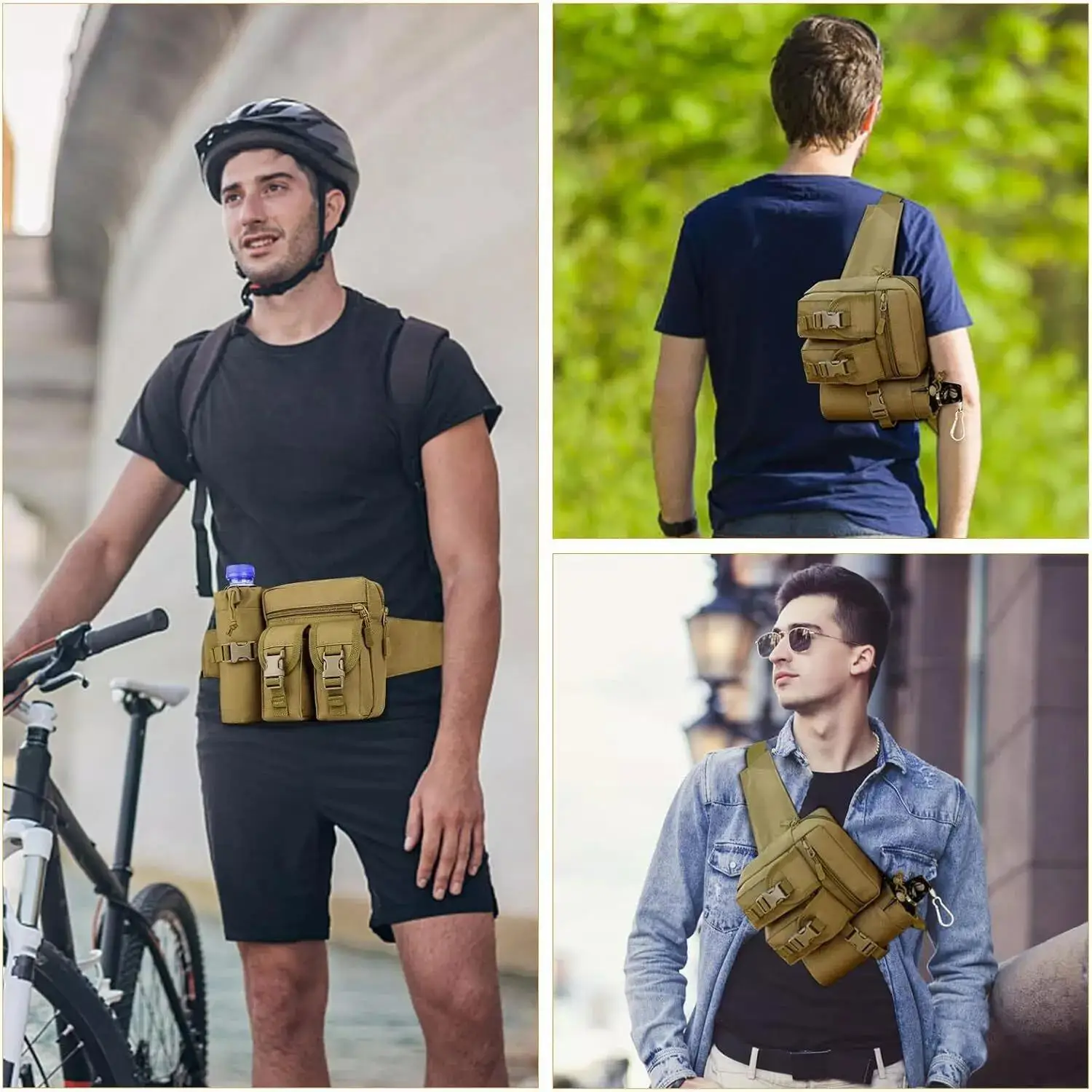 Tactical Fanny Pack for Men Co - Edc Carry Bag For Pistol 评论和价格