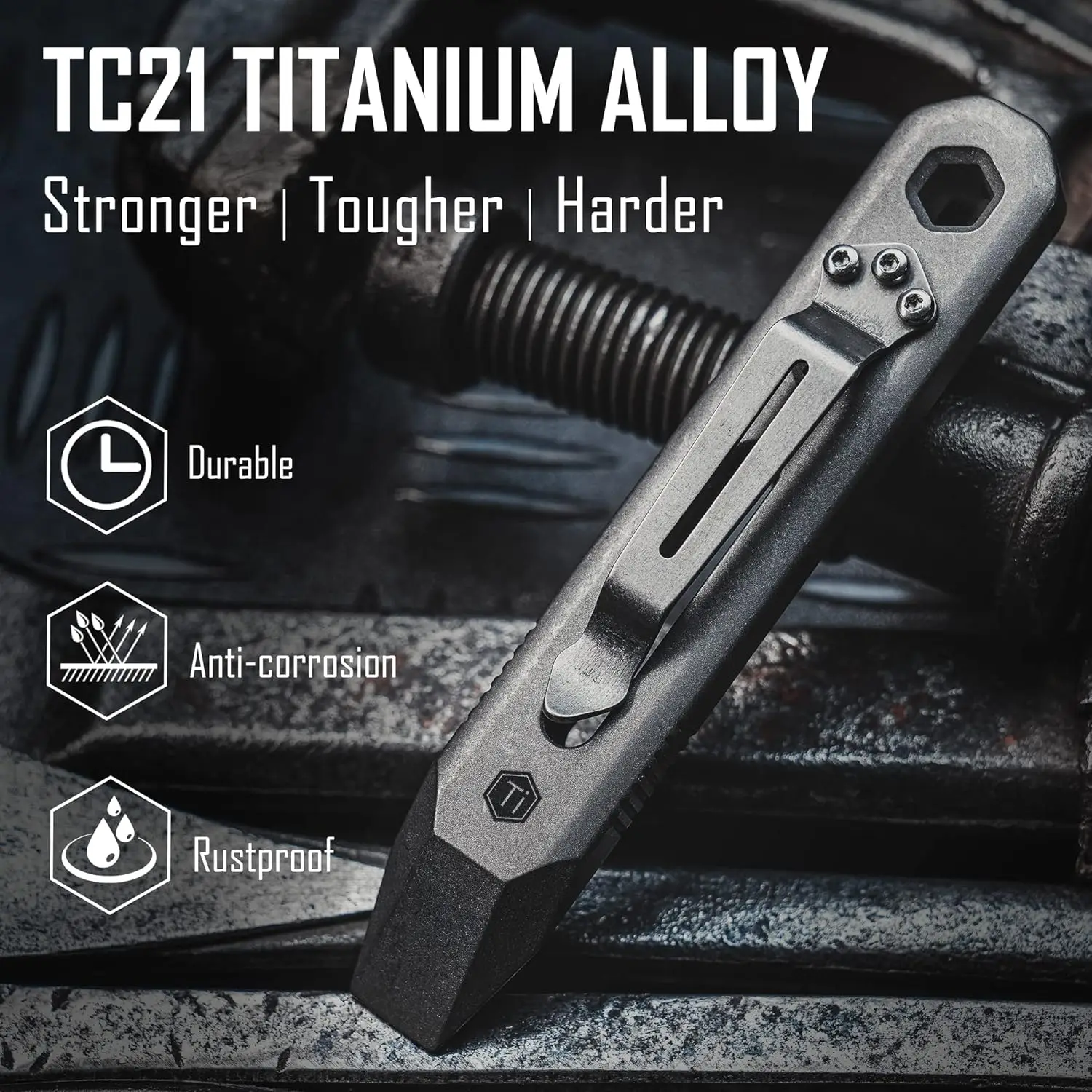 KeyUnity KR00 EDC Pocket Pry B - Titanium Pry Bar 评论和价格