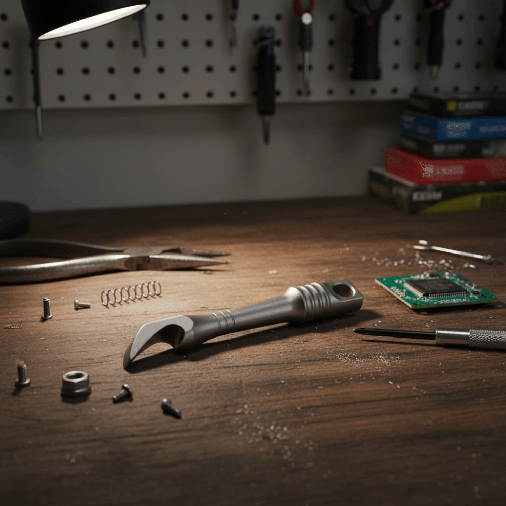 Titanium Alloy Mini Keychain M - Titanium Pry Bar 评论和价格
