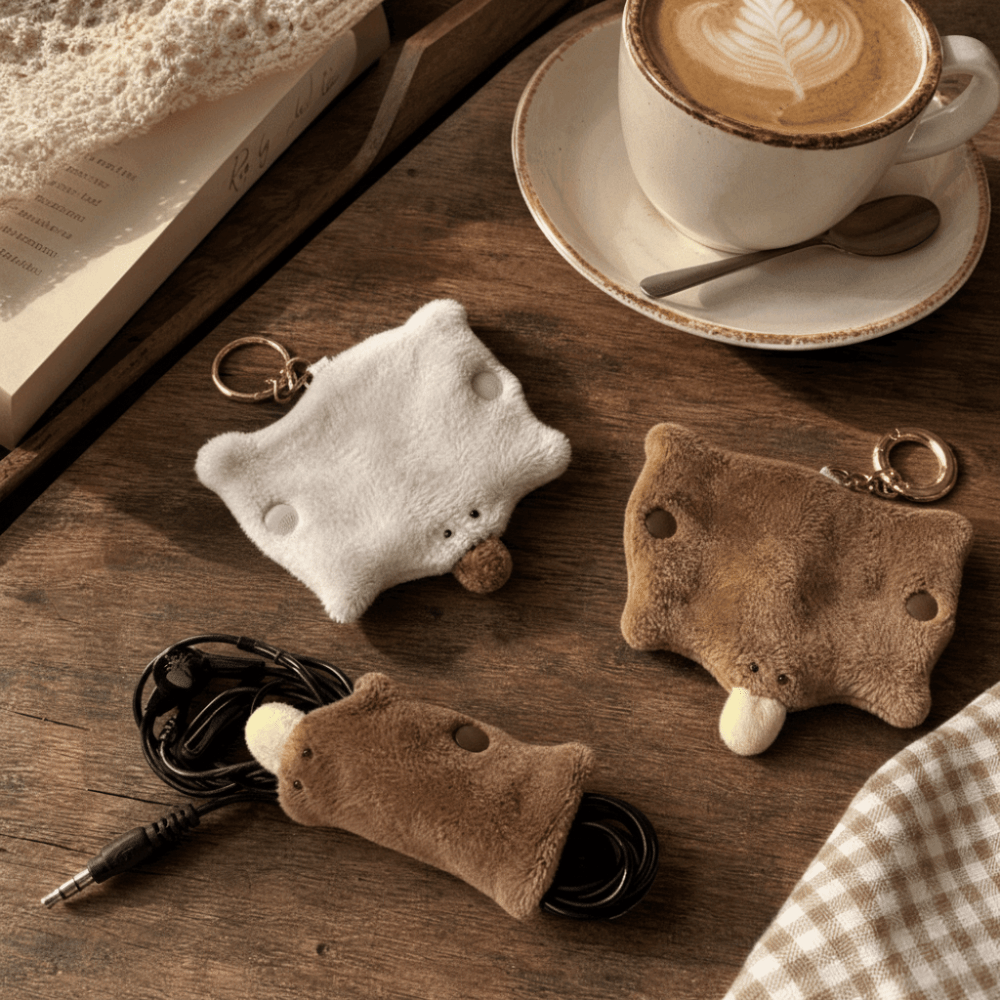 Plush Platypus Data Cable Orga - Cable Winder Keychain 评论和价格