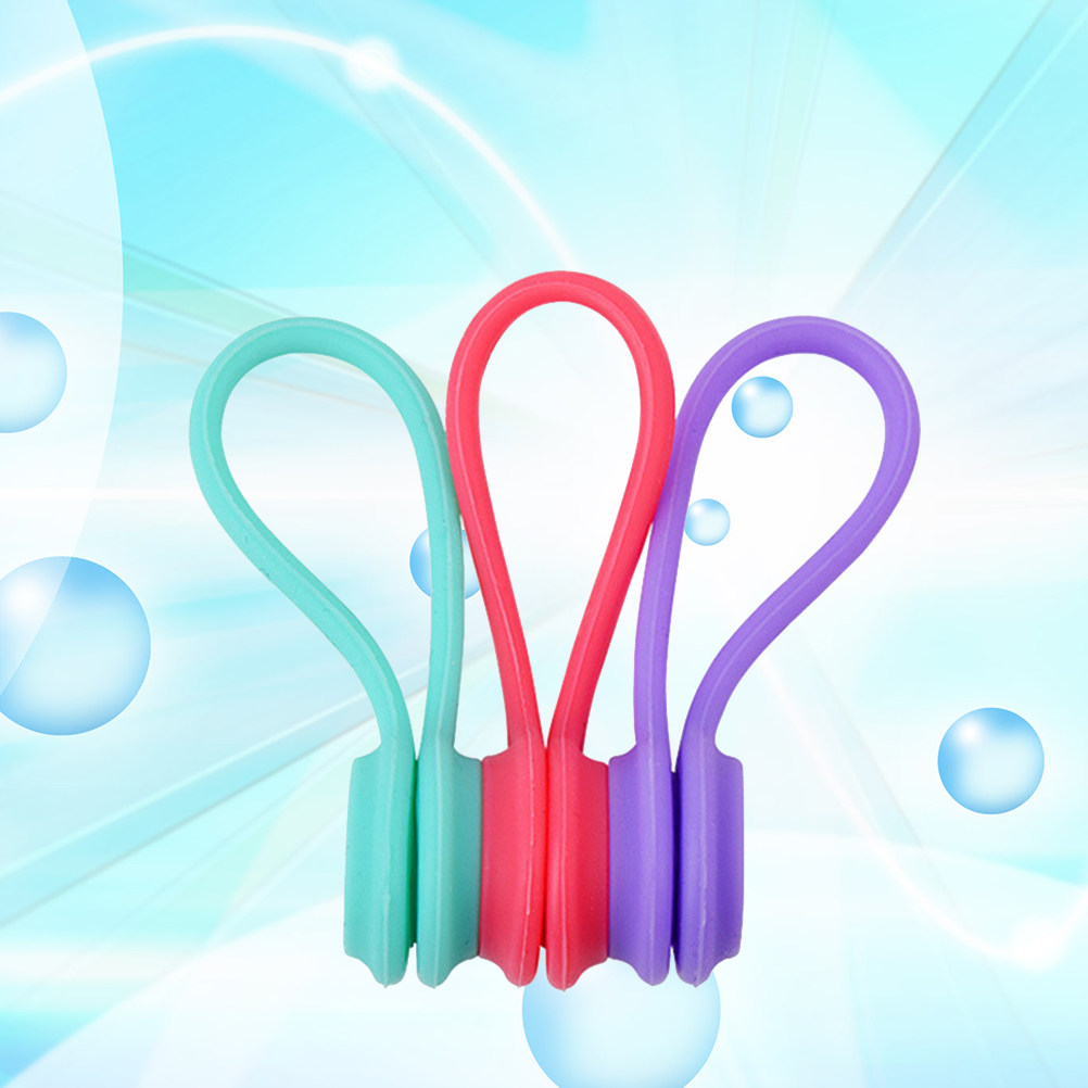 10Pcs Silicone Magnetic Earpho - Cable Winder Keychain 评论和价格