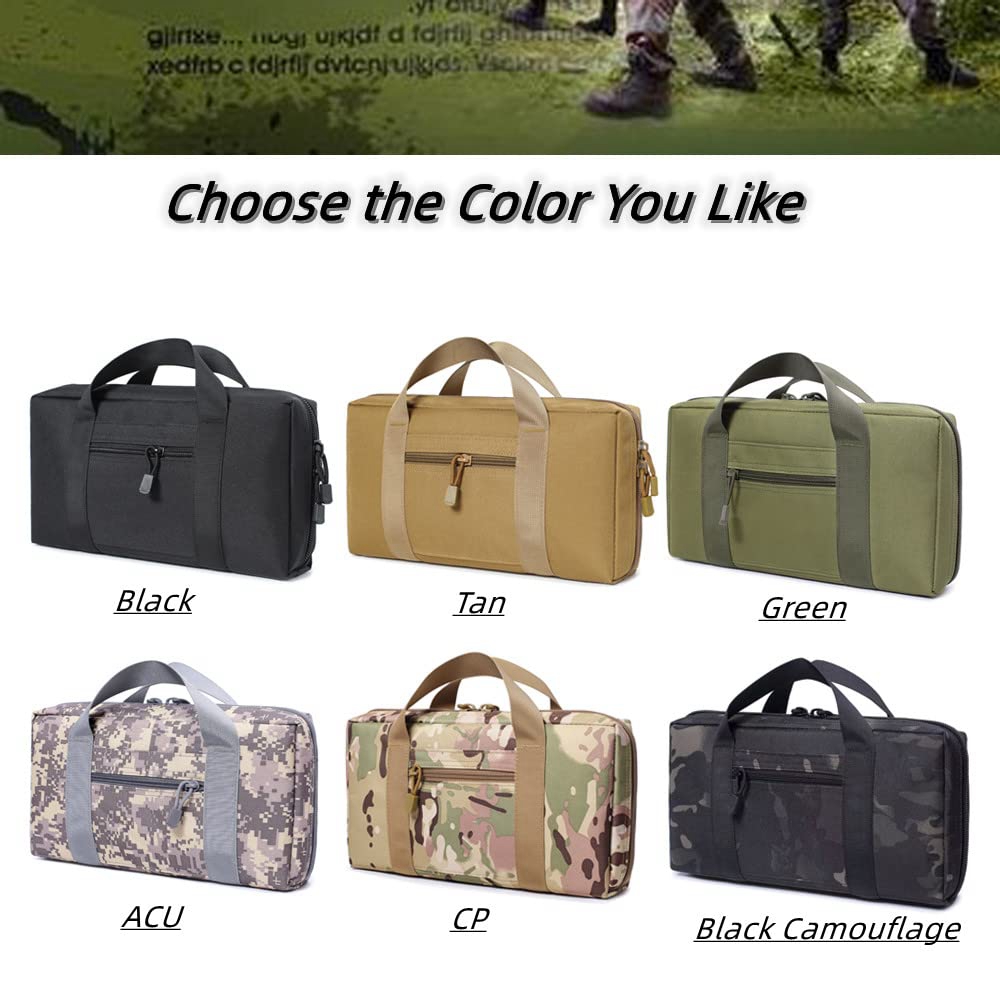 Tactical Pistol Range Bag Gun  - Edc Carry Bag For Pistol 评论和价格