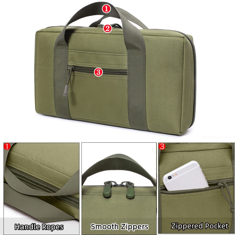 Tactical Pistol Range Bag Gun  - Edc Carry Bag For Pistol 评论和价格