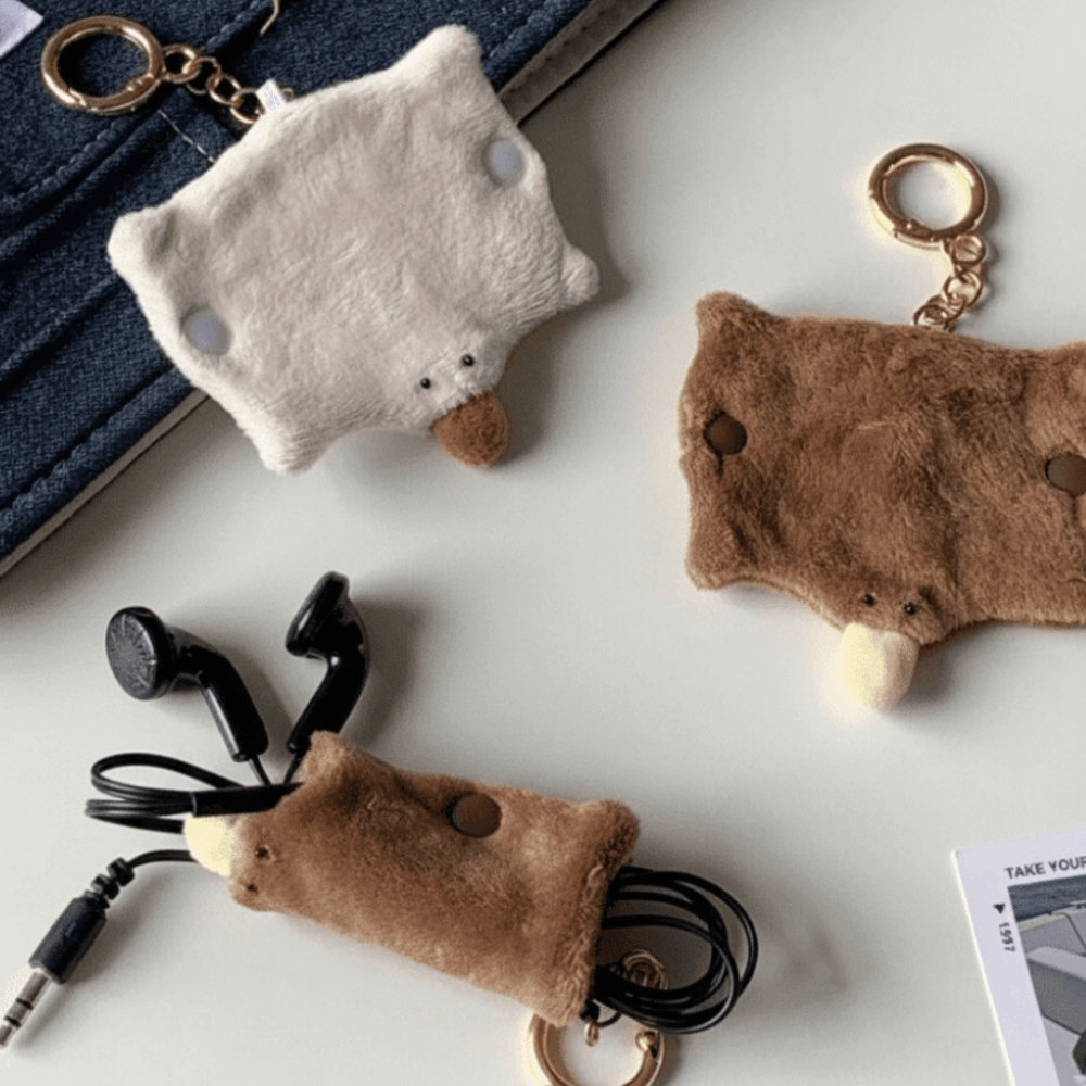 Plush Platypus Data Cable Orga - Cable Winder Keychain 评论和价格