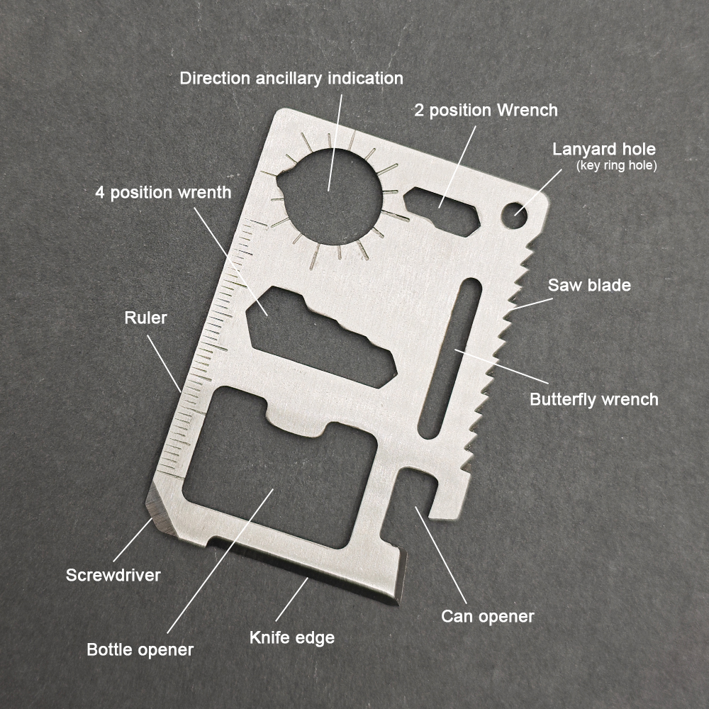 Stainless Steel EDC Pocket Too - Multitool Credit Card 评论和价格