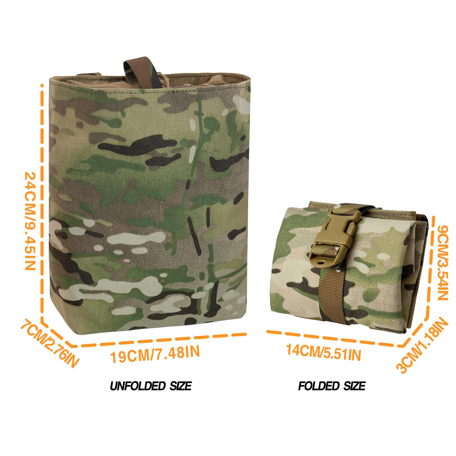 New Molle Folding Dump Drop Ma - Edc Carry Holster 评论和价格