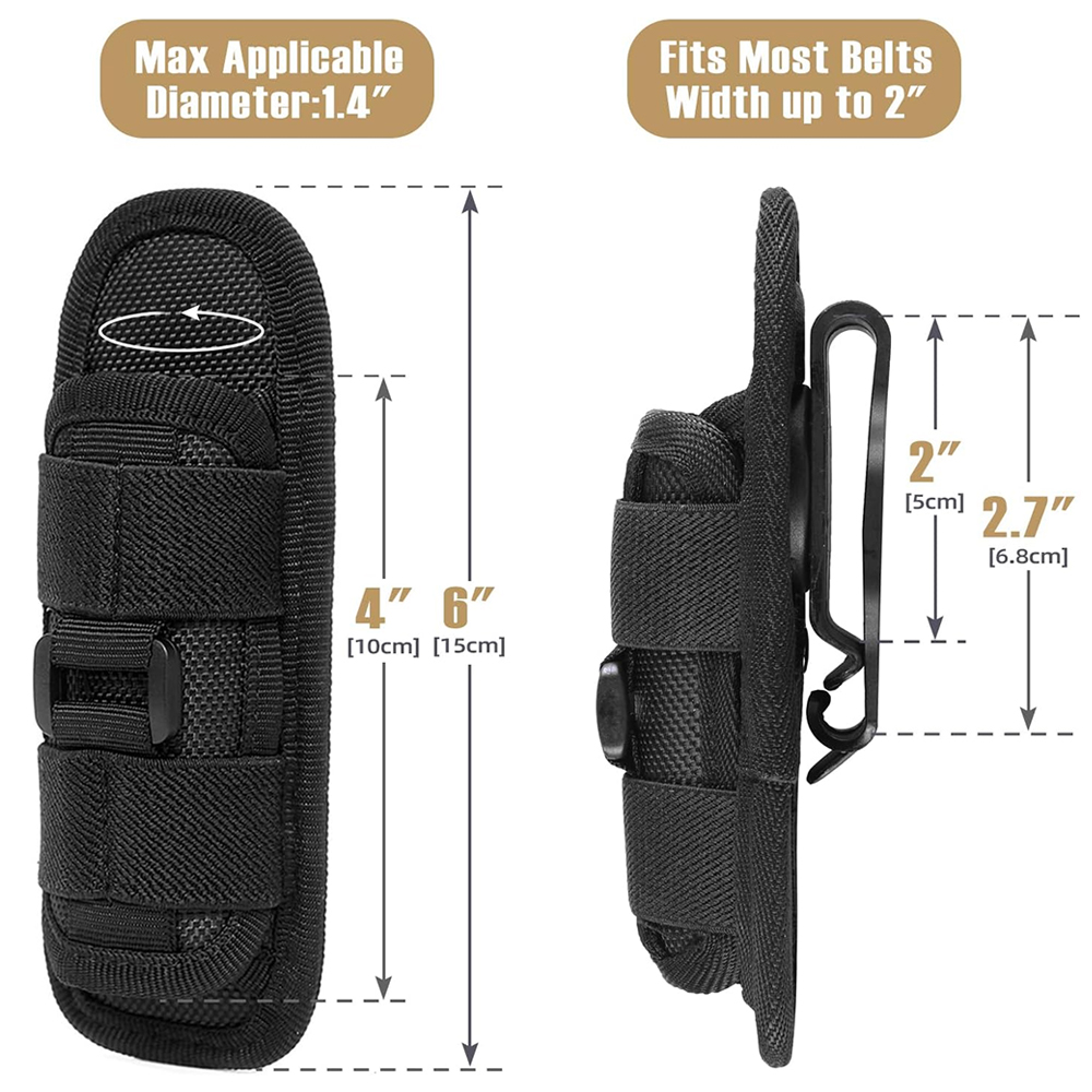 Tactical Flashlight Pouch Hols - Appendix Carry Edc 评论和价格