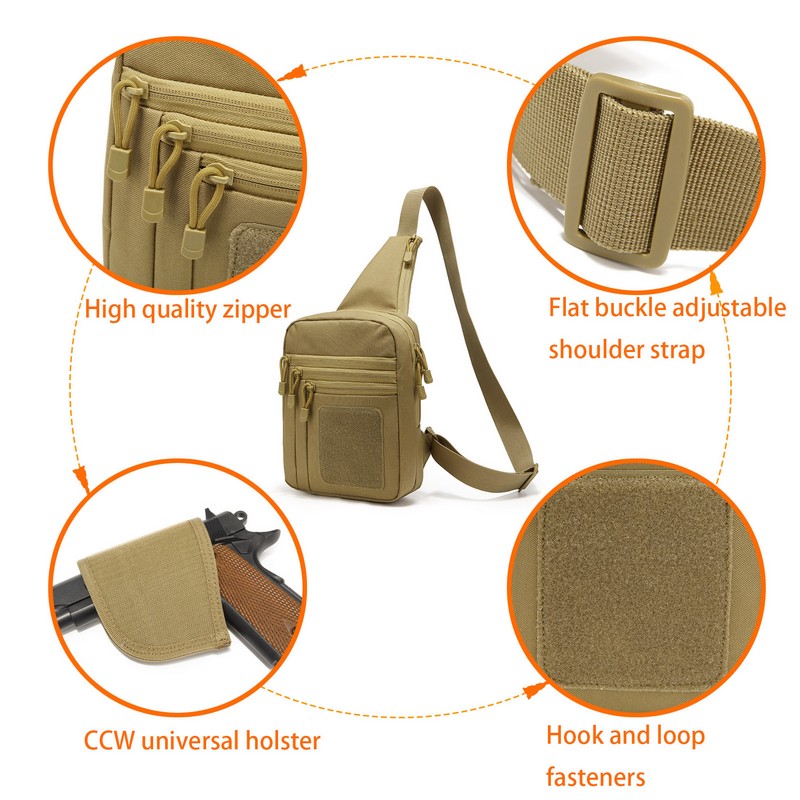 EDC 1000D Tactical Chest Bag P - Edc Carry Bag For Pistol 评论和价格