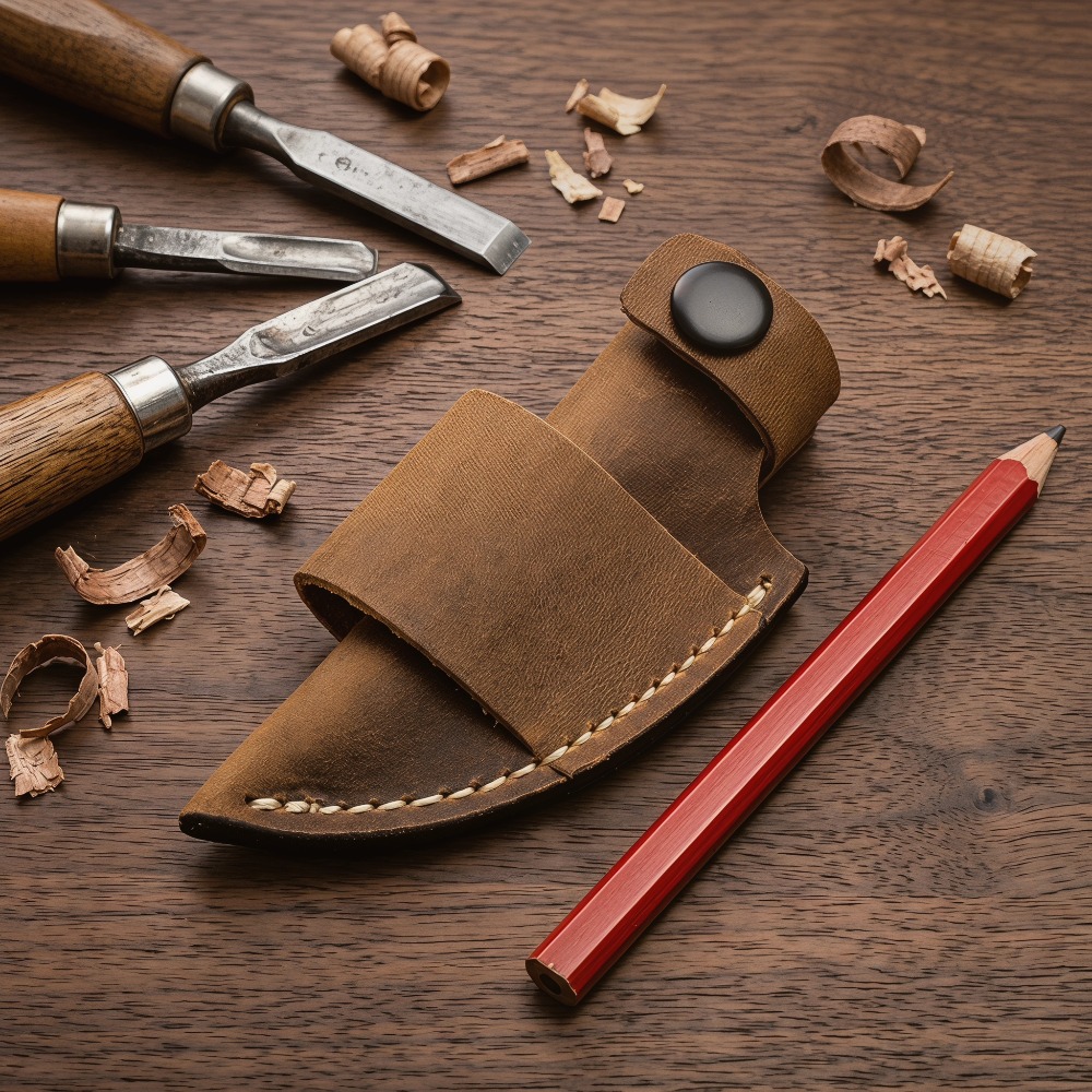 Vintage Leather Knife Sheath 1 - Edc Carry Belt Leather 评论和价格