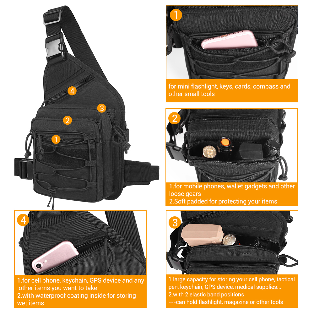 Tactical Gun Bag EDC Shoulder  - Edc Carry Bag For Pistol 评论和价格