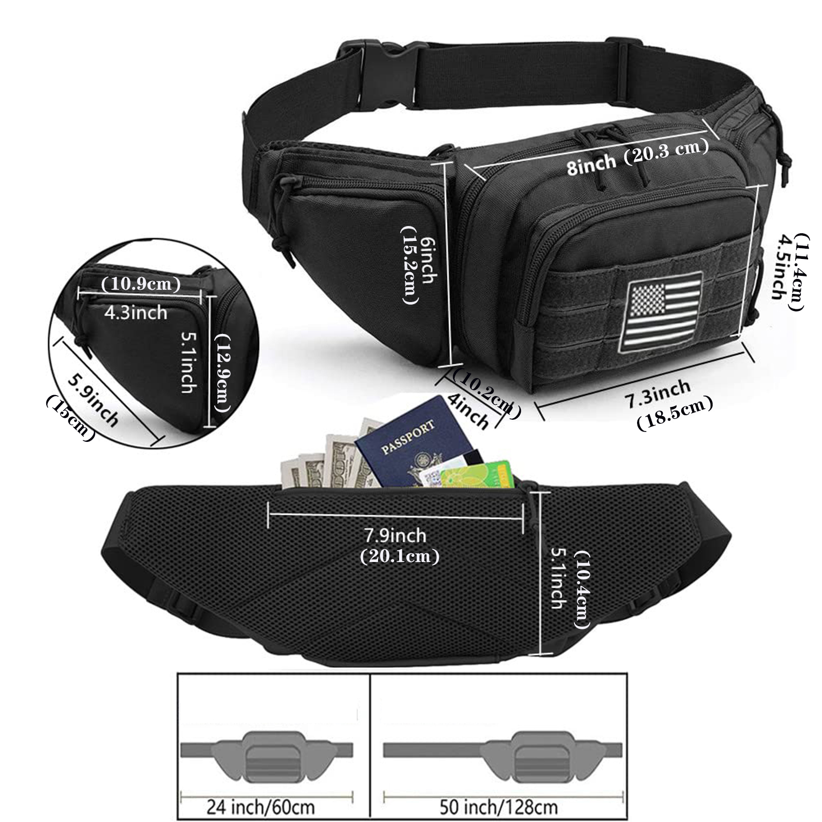 Tactical Fanny Pack Gun Holste - Edc Carry Bag For Pistol 评论和价格